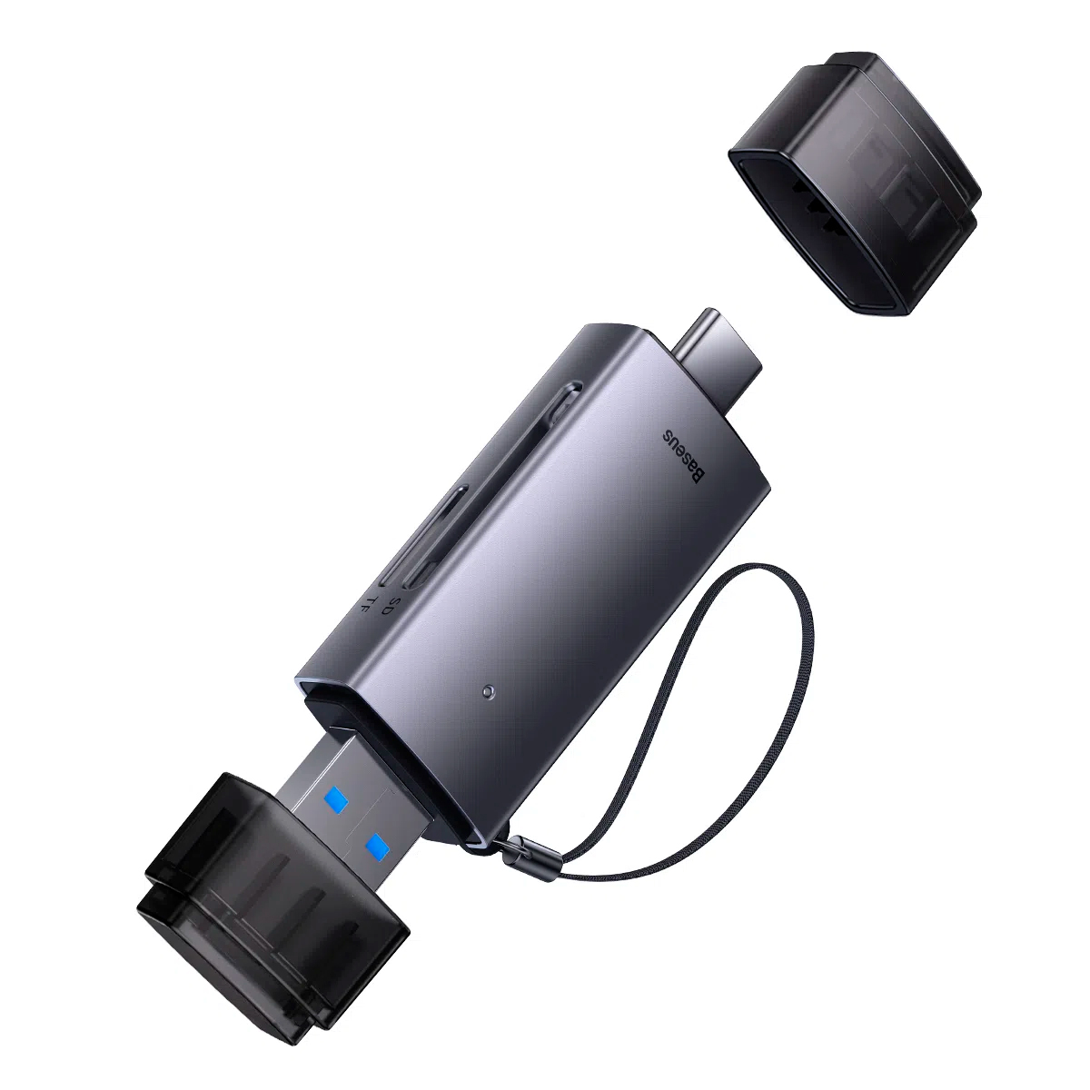 LECTOR DE TARJETA BASEUS ADAPTADOR SD/MICRO SD USB 3.0 USB C - 1