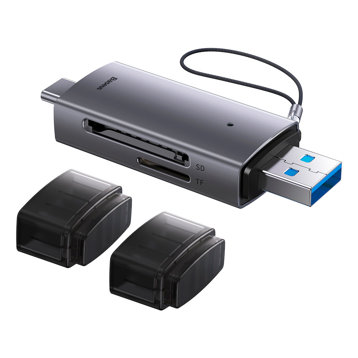 LECTOR DE TARJETA BASEUS ADAPTADOR SD/MICRO SD USB 3.0 USB C - 3