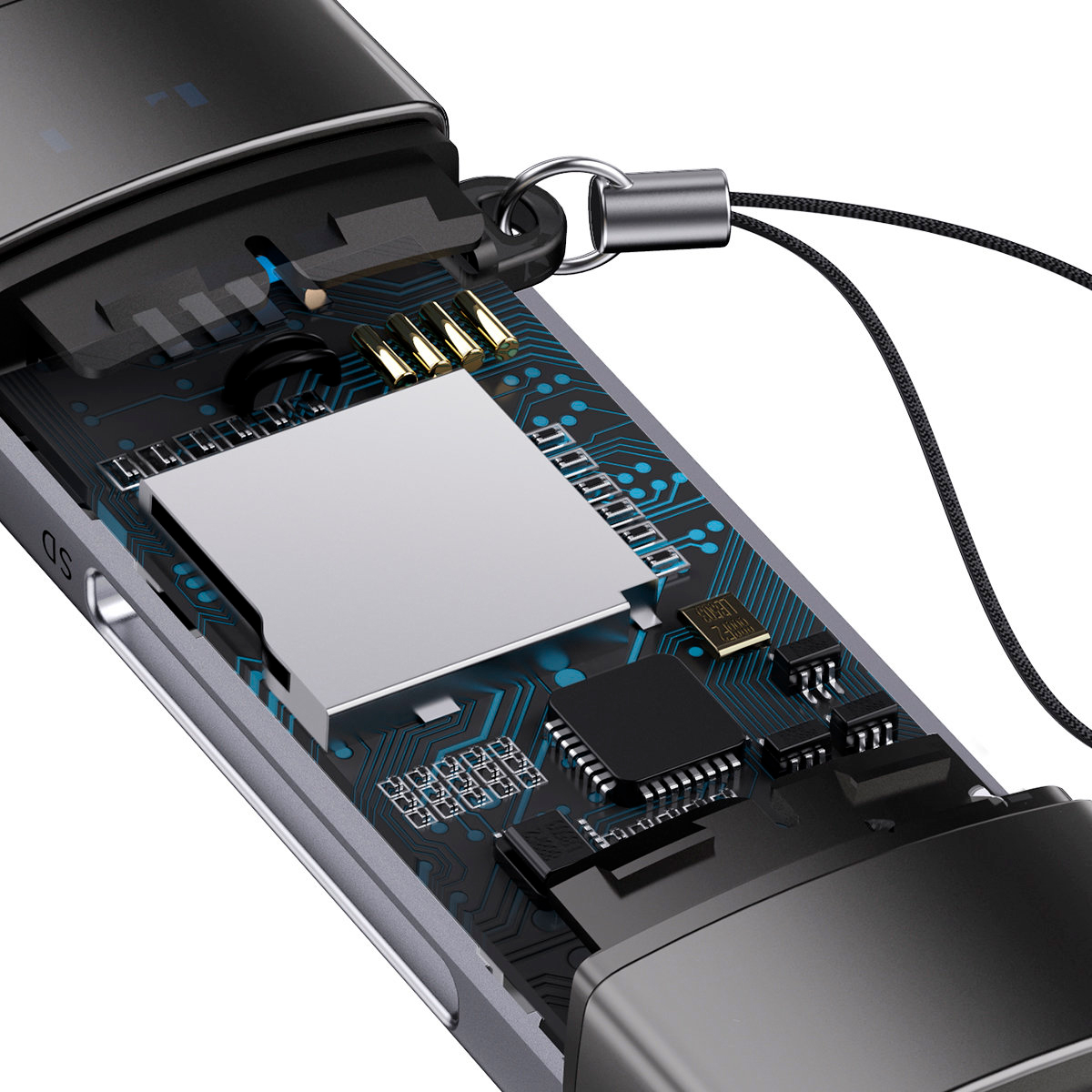 LECTOR DE TARJETA BASEUS ADAPTADOR SD/MICRO SD USB 3.0 USB C - 7