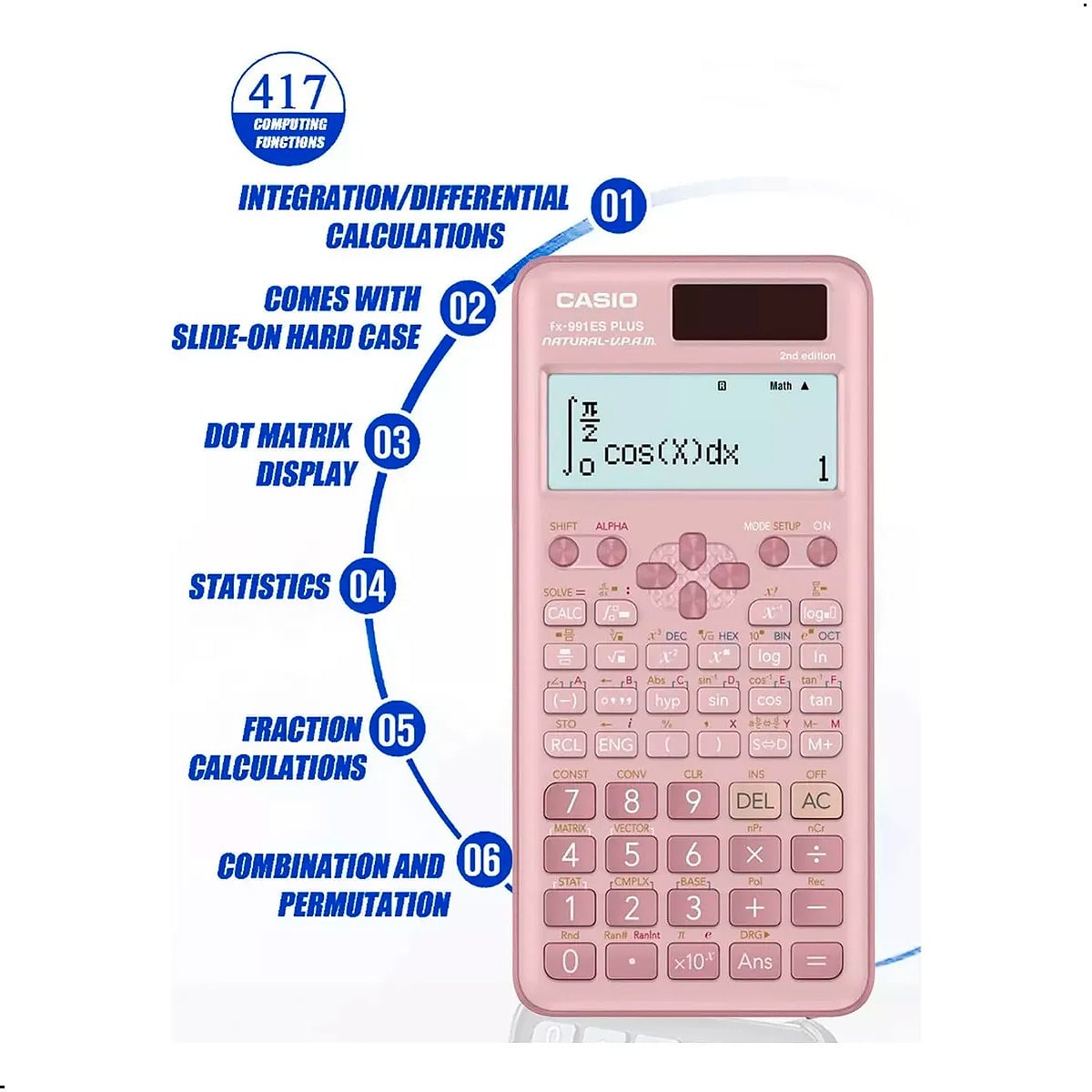 CALCULADORA CIENTÍFICA CASIO FX-991 ES PLUS 417 OPERACIONES - 5
