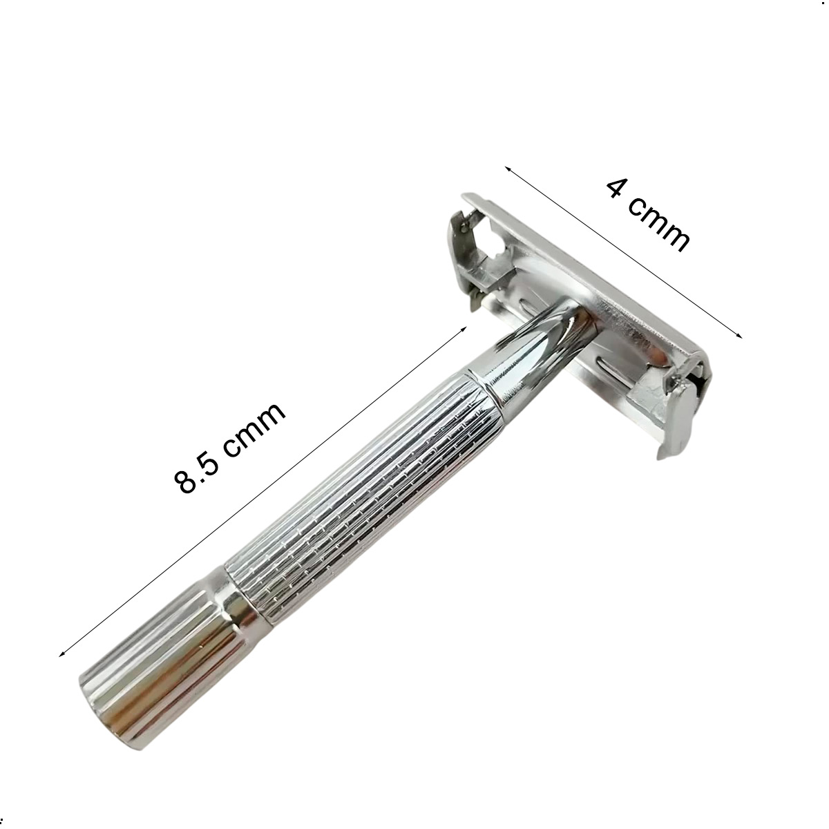 MAQUINA DE AFEITAR PARA HOMBRE CLÁSICO DE ACERO INOXIDABLE - 2