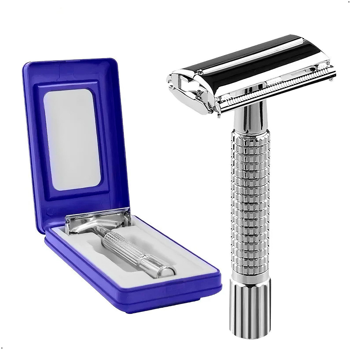 MAQUINA DE AFEITAR PARA HOMBRE CLÁSICO DE ACERO INOXIDABLE - 5