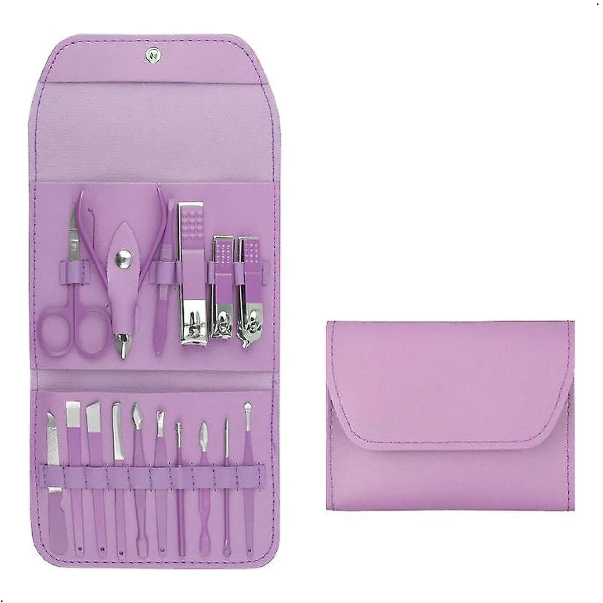 SET MANICURA PEDICURA EN ACERO INOXIDABLE 16 PIEZAS - 1