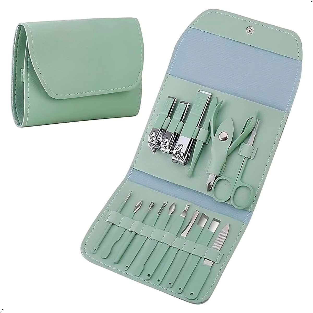 SET MANICURA PEDICURA EN ACERO INOXIDABLE 16 PIEZAS - 5