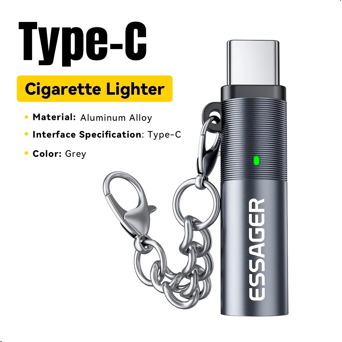 ENCENDEDOR ELECTRONIC ESSAGER CONECTOR TIPO C PARA CELULAR - 1
