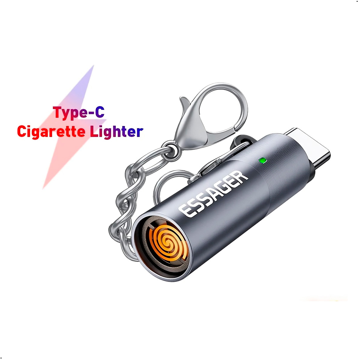 ENCENDEDOR ELECTRONIC ESSAGER CONECTOR TIPO C PARA CELULAR - 3