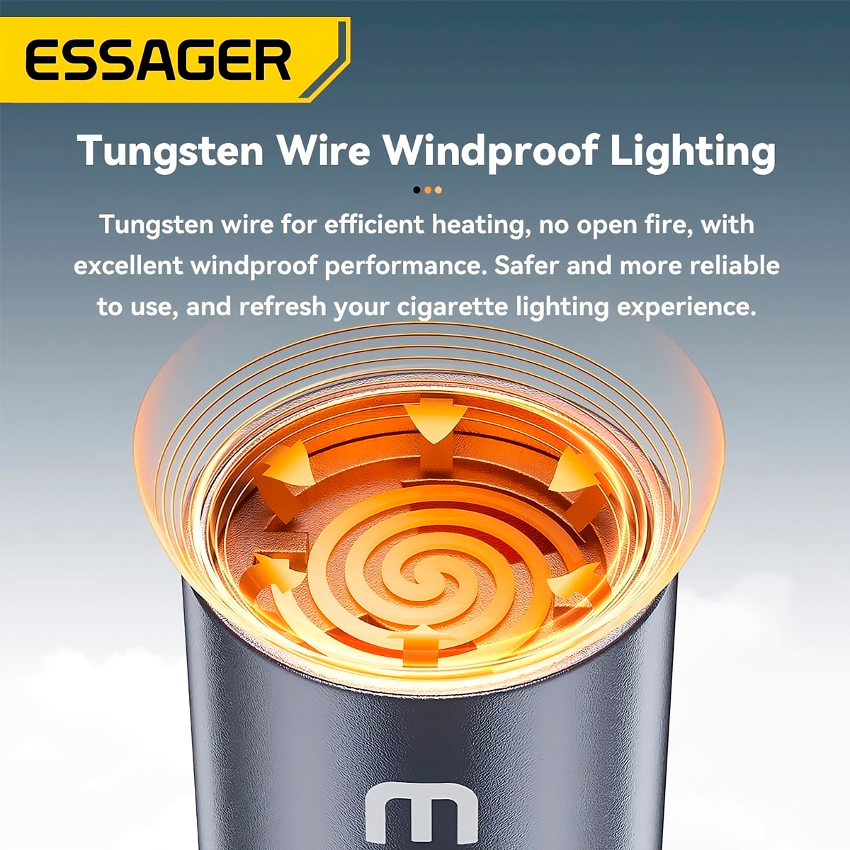 ENCENDEDOR ELECTRONIC ESSAGER CONECTOR TIPO C PARA CELULAR - 6