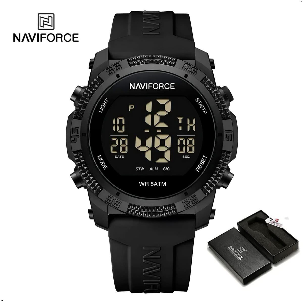 RELOJ PULSERA NAVIFORCE 7104 PANTALLA DIGITAL LCD DEPORTIVO - 1