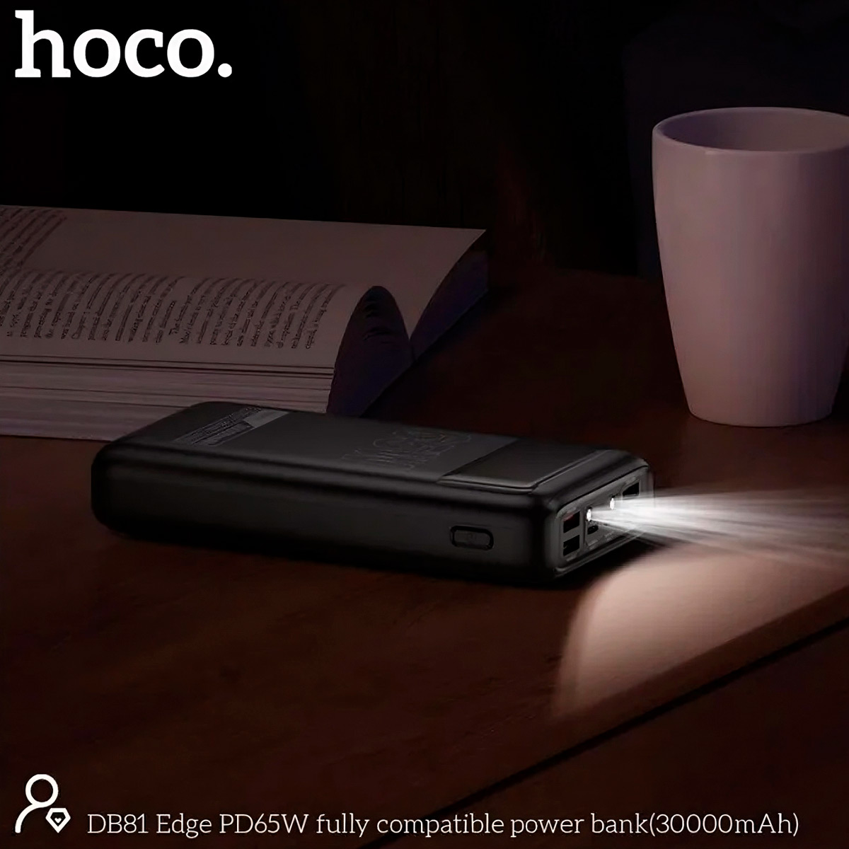 POWERBANK HOCO DB81 30000MAH FAST CHARGE 65W CARGA LAPTOP - 6