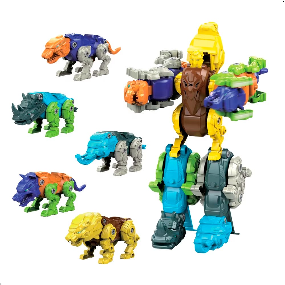 ROBOT DINOSAURIO, ANIMALES JUGUETE 5 EN 1 TRANSFORMACIÓN DINO ROBOT - 1