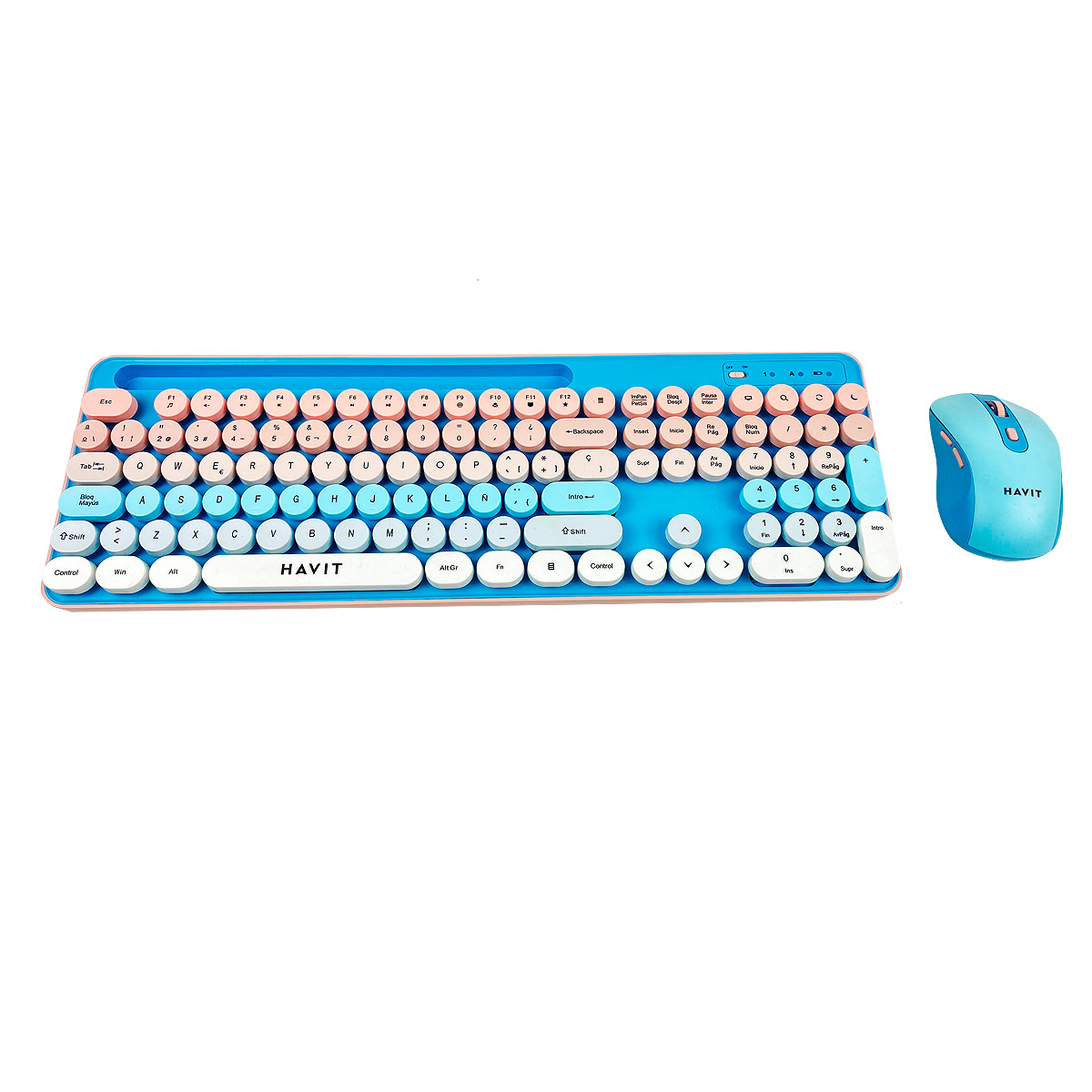 COMBO TECLADO Y MOUSE INALAMBRICO HAVIT KB832GCM-SP INALÁMBRICO - 6