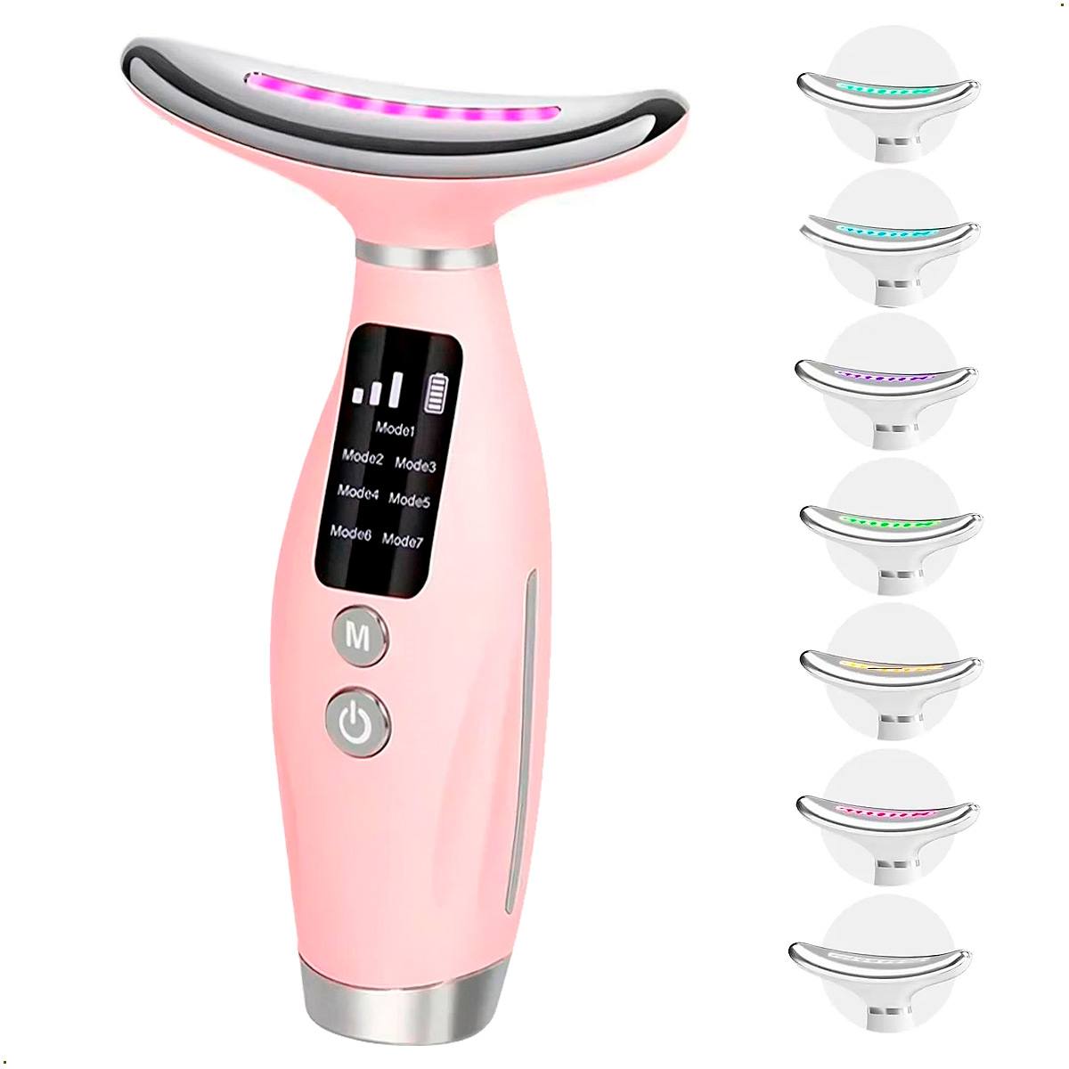 DISPOSITIVO FACIAL ANTIENVEJECIMIENTO 7 MODOS TERAPIA DE FOTONES LED DE 7 COLORES - 3