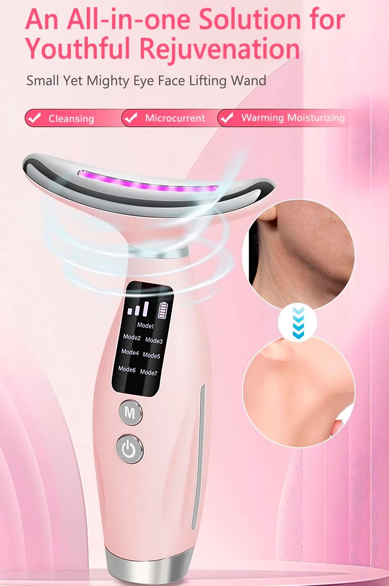 DISPOSITIVO FACIAL ANTIENVEJECIMIENTO 7 MODOS TERAPIA DE FOTONES LED DE 7 COLORES - 6