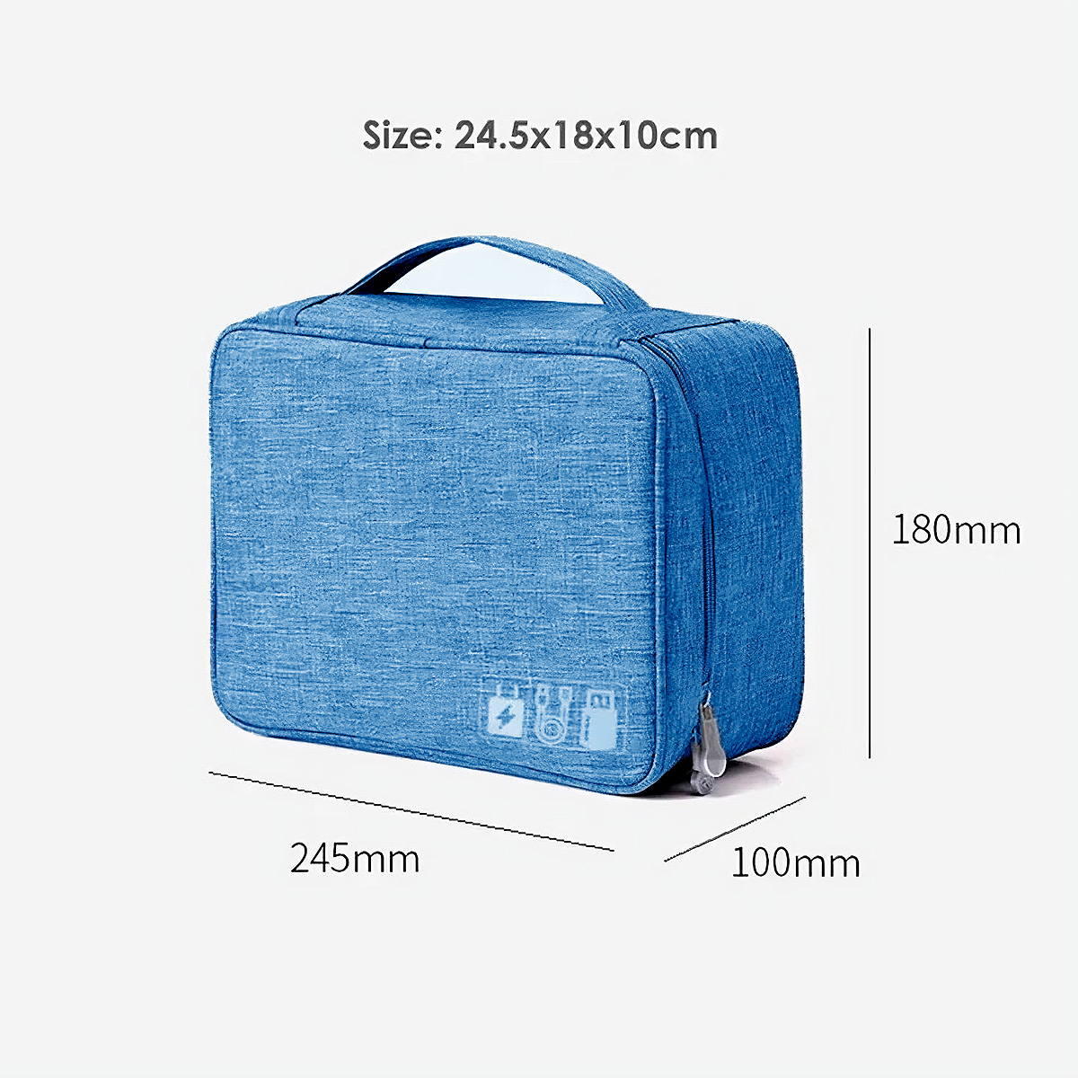 BOLSO ORGANIZADOR DE CABLES ACCESORIOS COMPUTO TECNOLOGIA TRABAJO VIAJE - 3