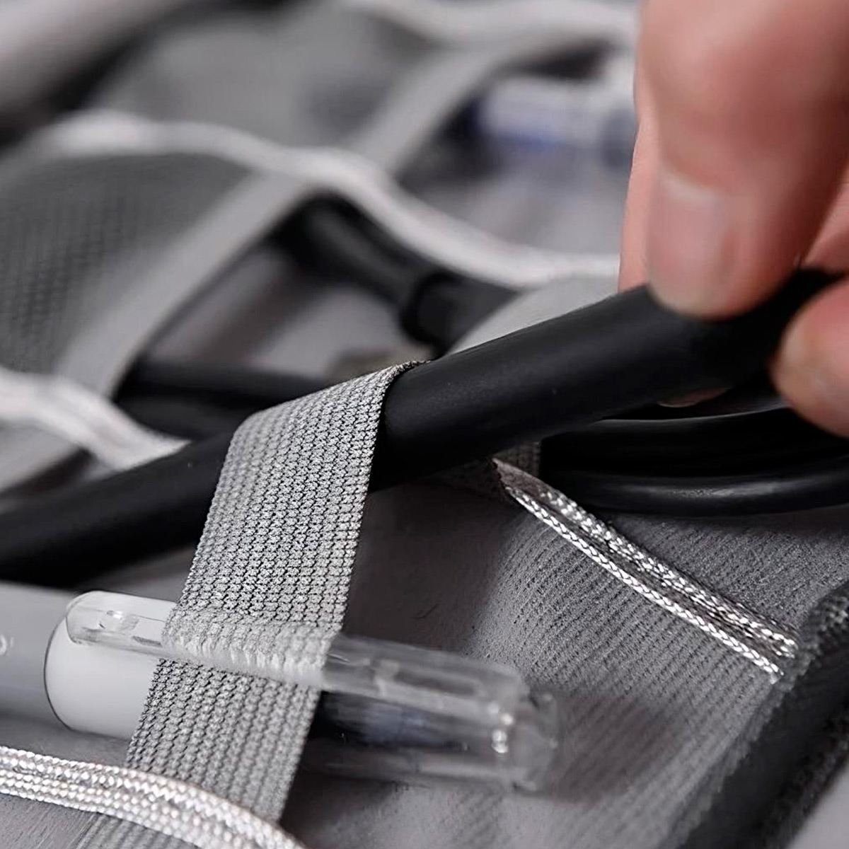 BOLSO ORGANIZADOR DE CABLES ACCESORIOS COMPUTO TECNOLOGIA TRABAJO VIAJE - 5