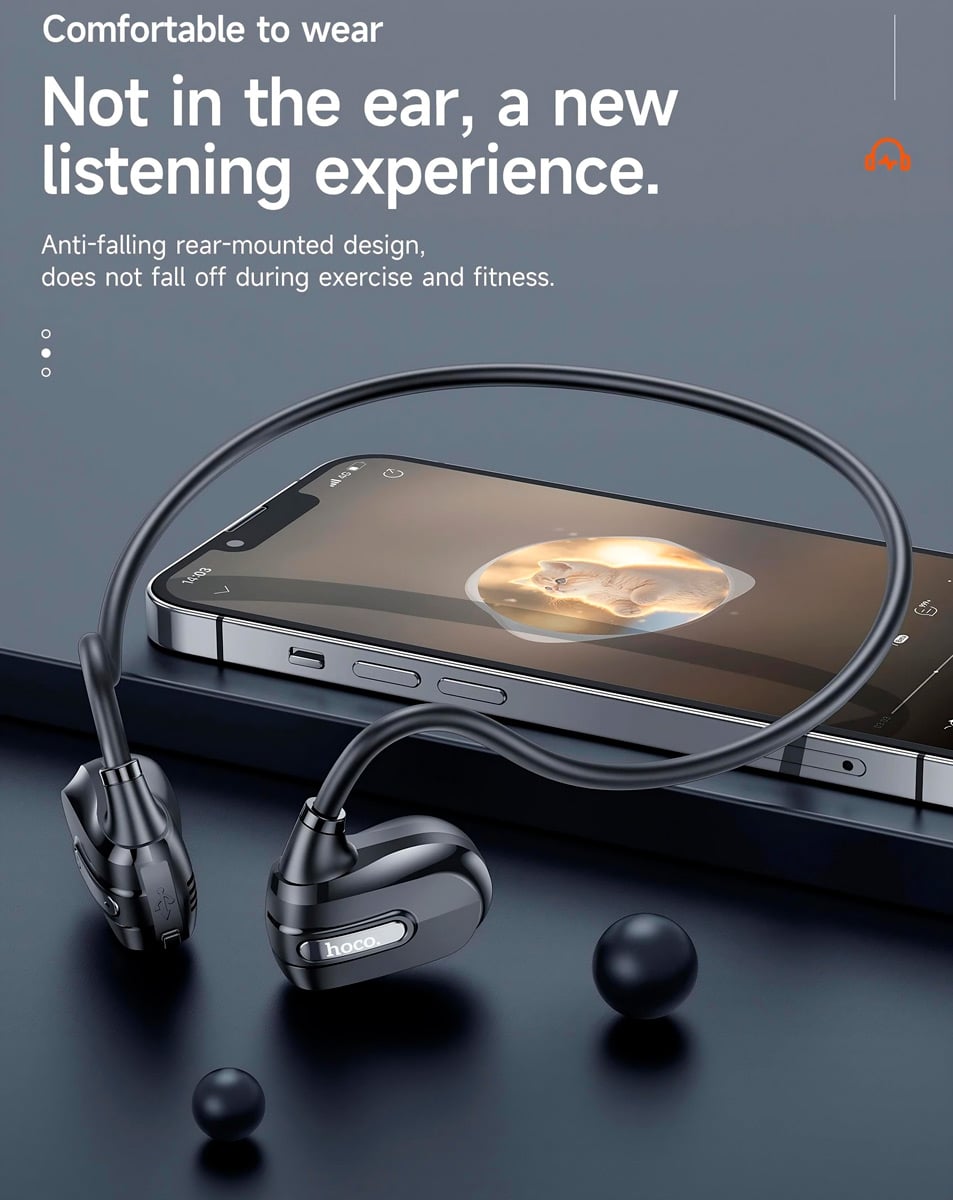 AURICULARES DEPORTIVOS HOCO ES63 BLUETOOTH 5.3 DURACION 8H - 7