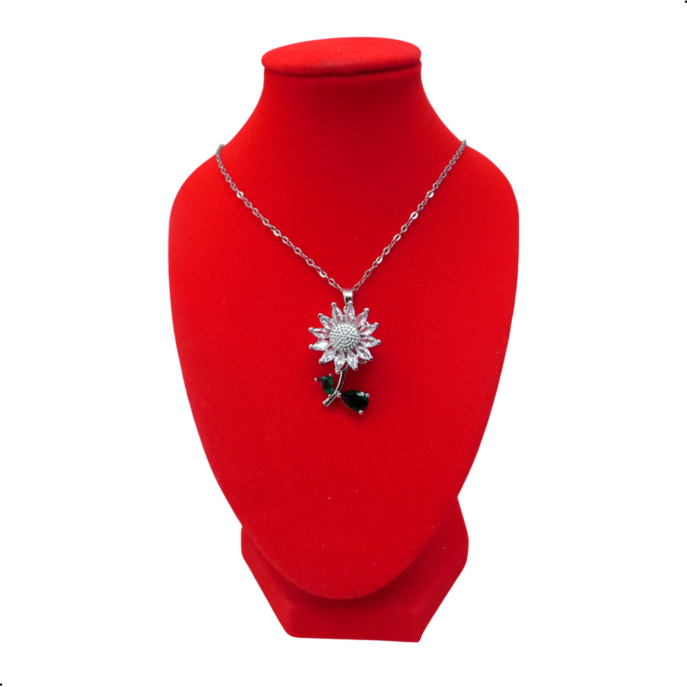COLLAR ELEGANTE PARA MUJER MODELO CON DIJE GIRATORIO - 1