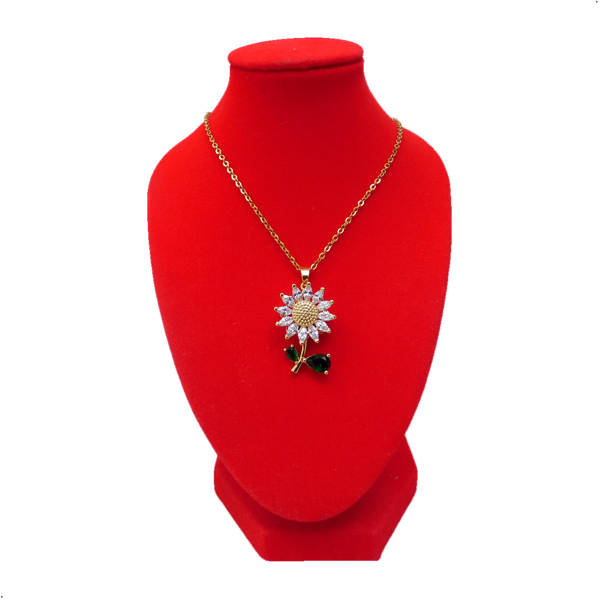 COLLAR ELEGANTE PARA MUJER MODELO CON DIJE GIRATORIO - 1