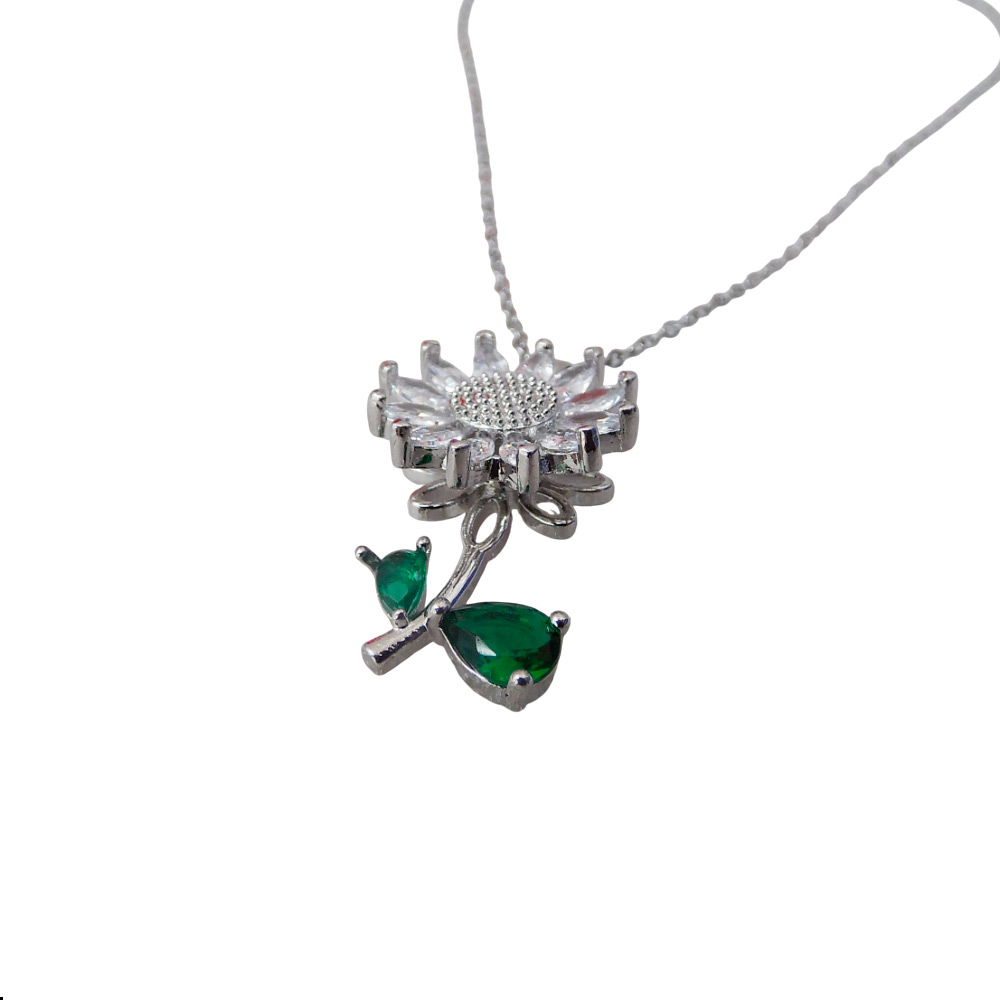 COLLAR ELEGANTE PARA MUJER MODELO CON DIJE GIRATORIO - 6