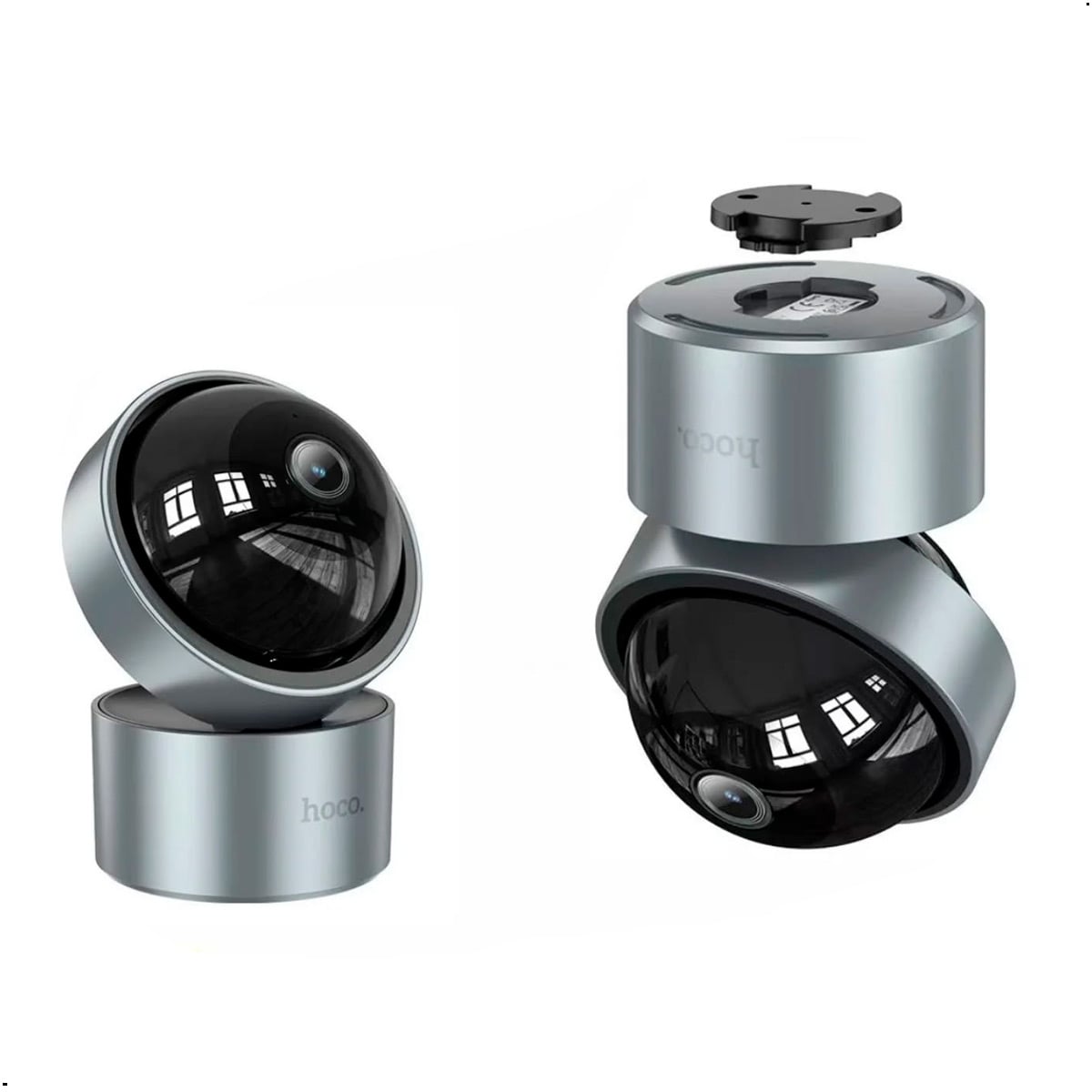 CÁMARA DE SEGURIDAD INTELIGENTE HOCO D5 FULL HD INFRARROJO GRIS - 1