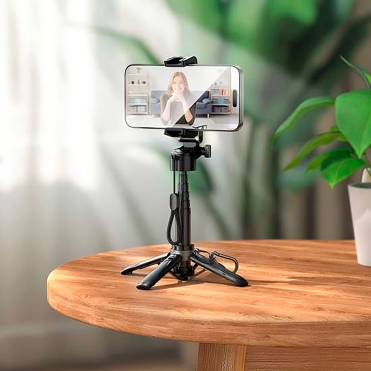 PALO SELFIE TRIPODE INALÁMBRICO DE ALUMINIO HOCO K27 BLUETOOTH 5.2 - 4