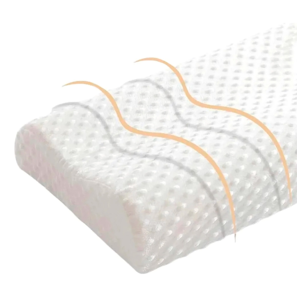 PACK X2 ALMOHADA ORTOPÉDICA CERVICAL MEMORY PILLOW BLANCO - 6