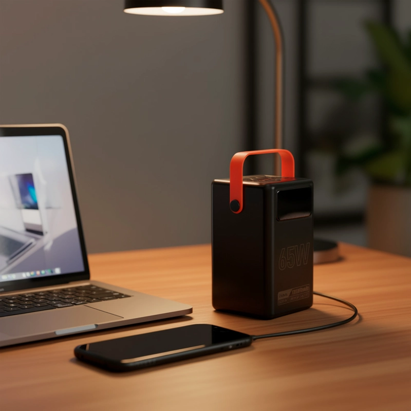 HOCO DB03 MAX POWER BANK CARGA RAPIDA 65W 100000 MAH CON LAMPARA - 5