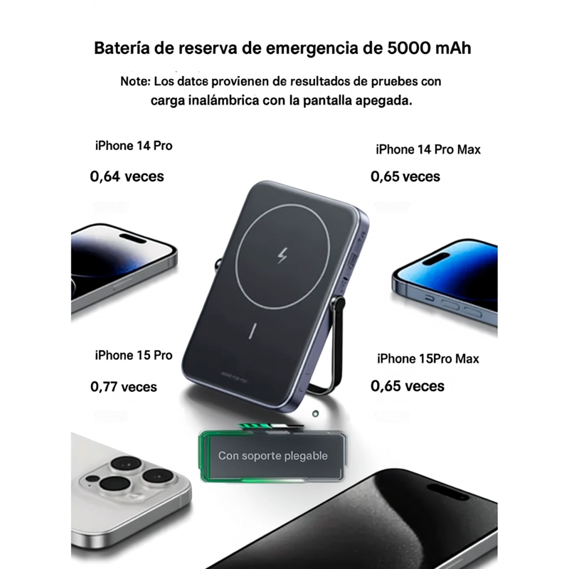 UGREEN PB571 POWER BANK INALAMBRICO MAGNETICO 5000 MAH 20W - 6