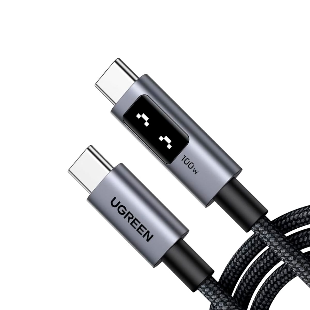 UGREEN L509 CABLE CARGA RAPIDA 100W USB C A USB C CON PANTALLA 1M - 1