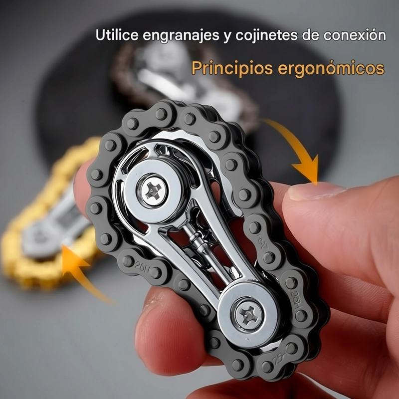 SPINNER DE ENGRANAJE DE MANO MODELO CADENA GIRATORIO - 2