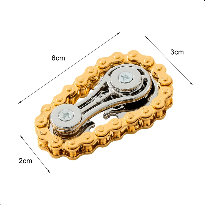 SPINNER DE ENGRANAJE DE MANO MODELO CADENA GIRATORIO - 2