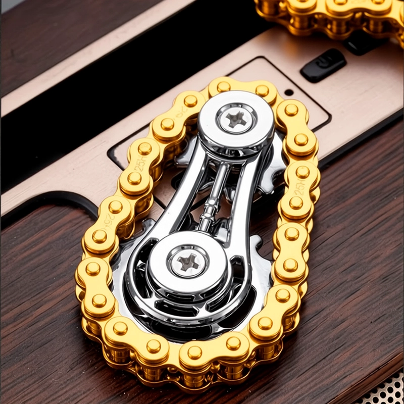 SPINNER DE ENGRANAJE DE MANO MODELO CADENA GIRATORIO - 4