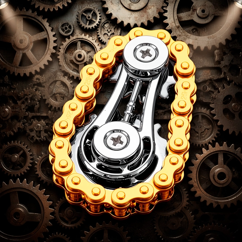 SPINNER DE ENGRANAJE DE MANO MODELO CADENA GIRATORIO - 5
