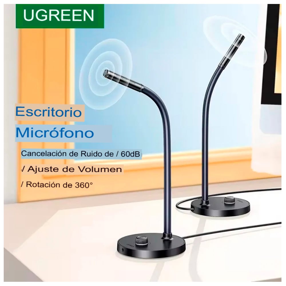 UGREEN CM564 MICROFONO ESCRITORIO USB WINDOWS MAC - 3