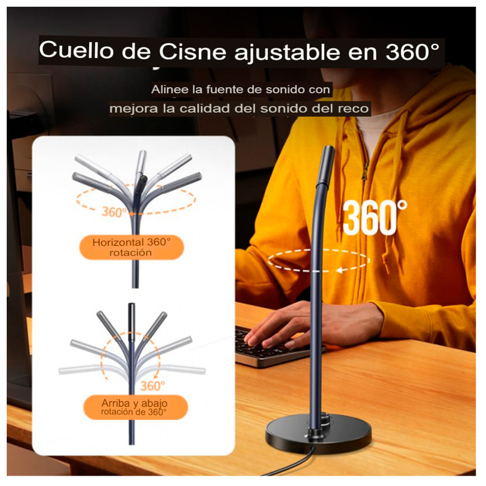 UGREEN CM564 MICROFONO ESCRITORIO USB WINDOWS MAC - 6