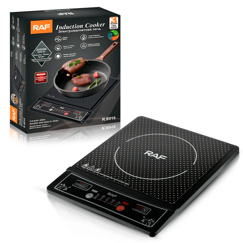 RAF R.8015 COCINA DE INDUCCIÓN 1 HORNILLA PANTALLA LED 2000W - 1
