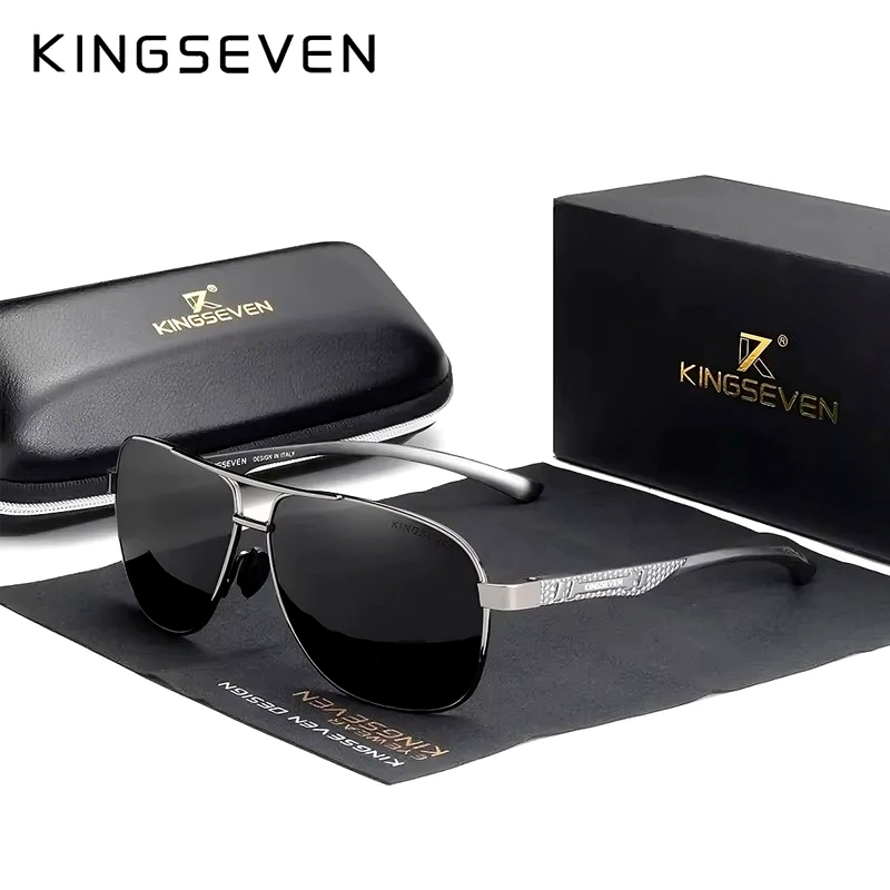 LENTES DE SOL GAFAS KINGSEVEN 7188 AVIADOR PROTECCION UV400 UNISEX - 1