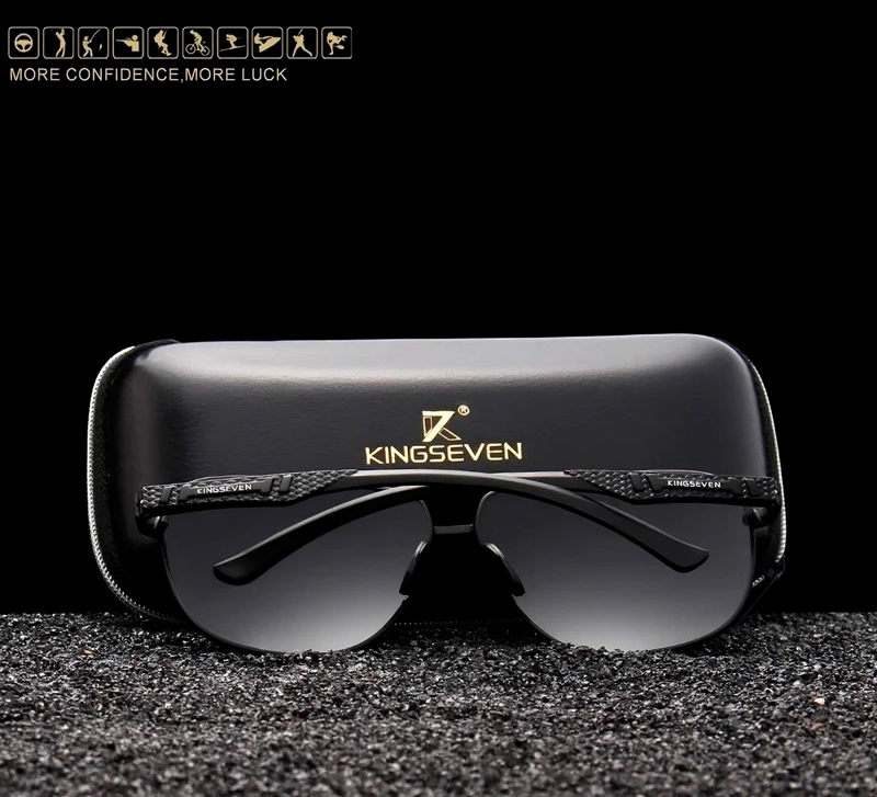 LENTES DE SOL GAFAS KINGSEVEN 7188 AVIADOR PROTECCION UV400 UNISEX - 8