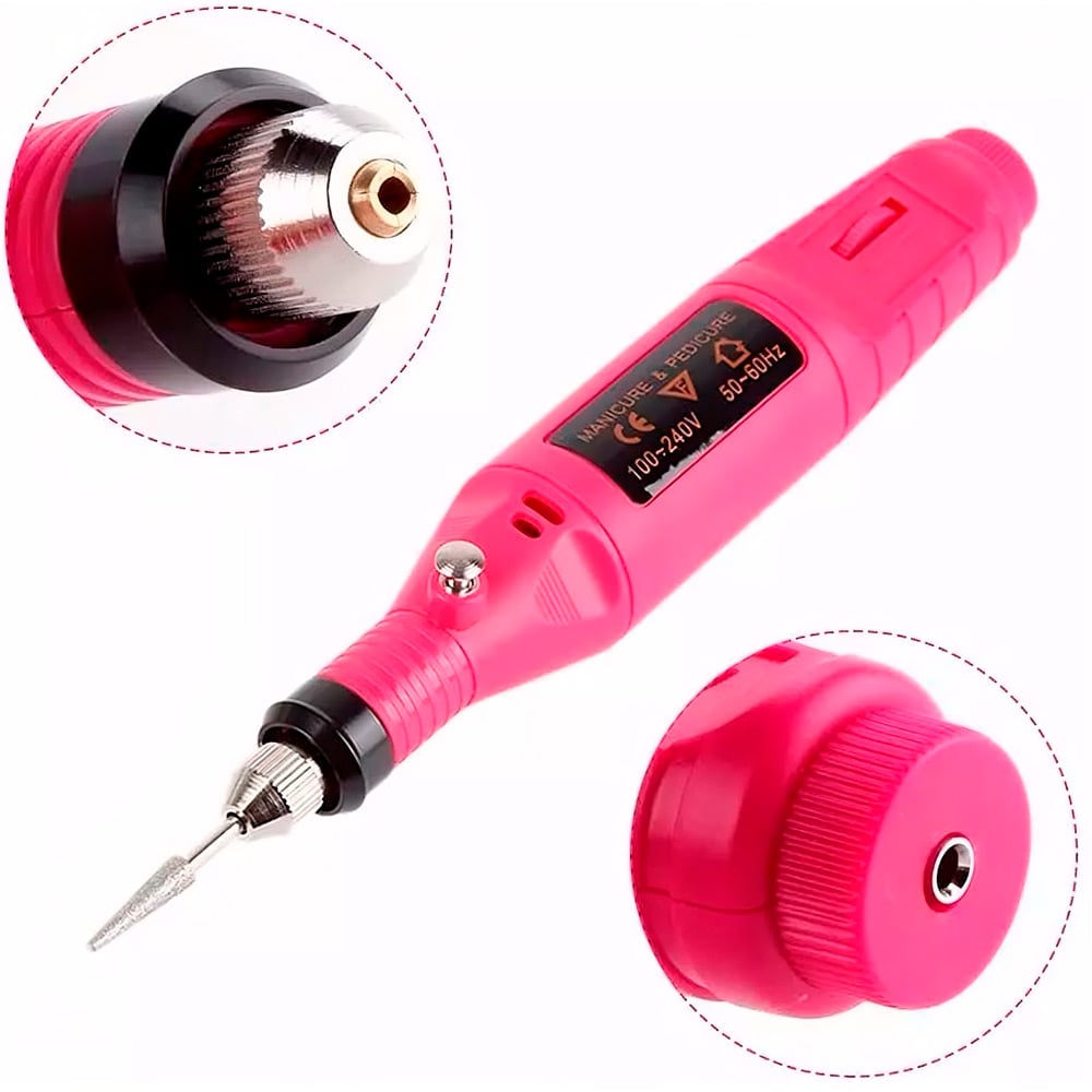 PULIDOR DE UÑAS ELÉCTRICO MANICURA PEDICURA + KIT DE PULIDO - 4