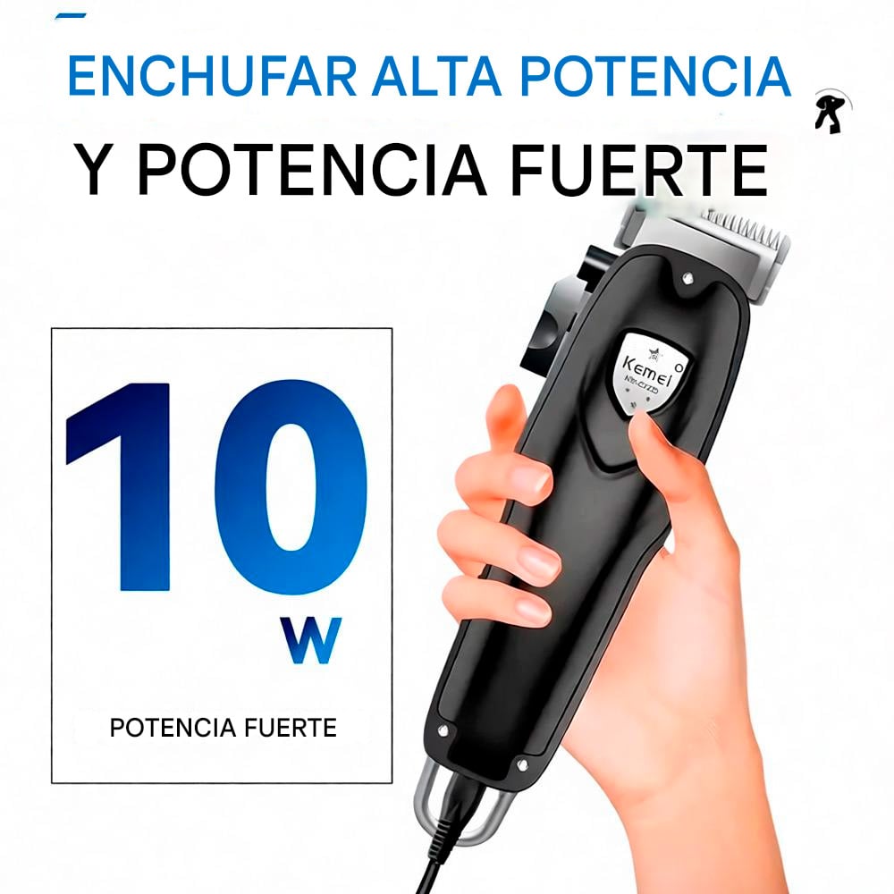MAQUINA KEMEI KM-CW20 PARA CORTE PELO MASCOTAS RECARGABLE - 3