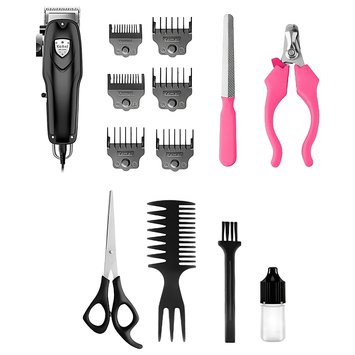 MAQUINA KEMEI KM-CW20 PARA CORTE PELO MASCOTAS RECARGABLE - 4