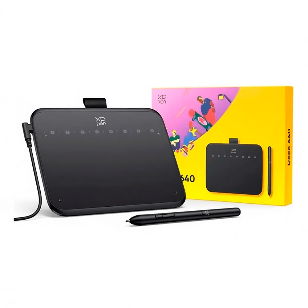 XP-PEN DECO 640 TABLETA GRÁFICA WINDOWS MACOS 13 14 ANDROID LEVEL 16384 - 1