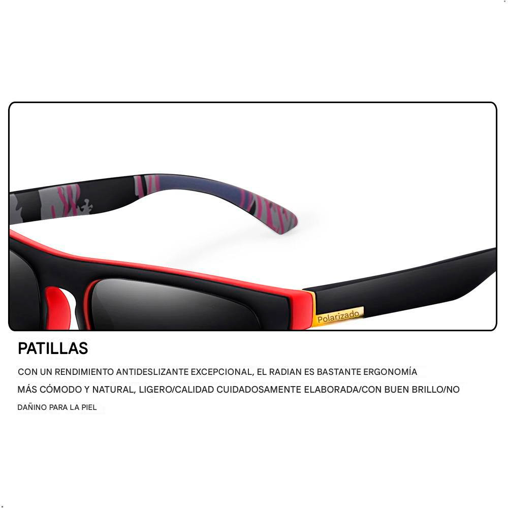 LENTES DE SOL POLARIZADOS UNISEX DISEÑO EXCLUSIVO URBANO - 5