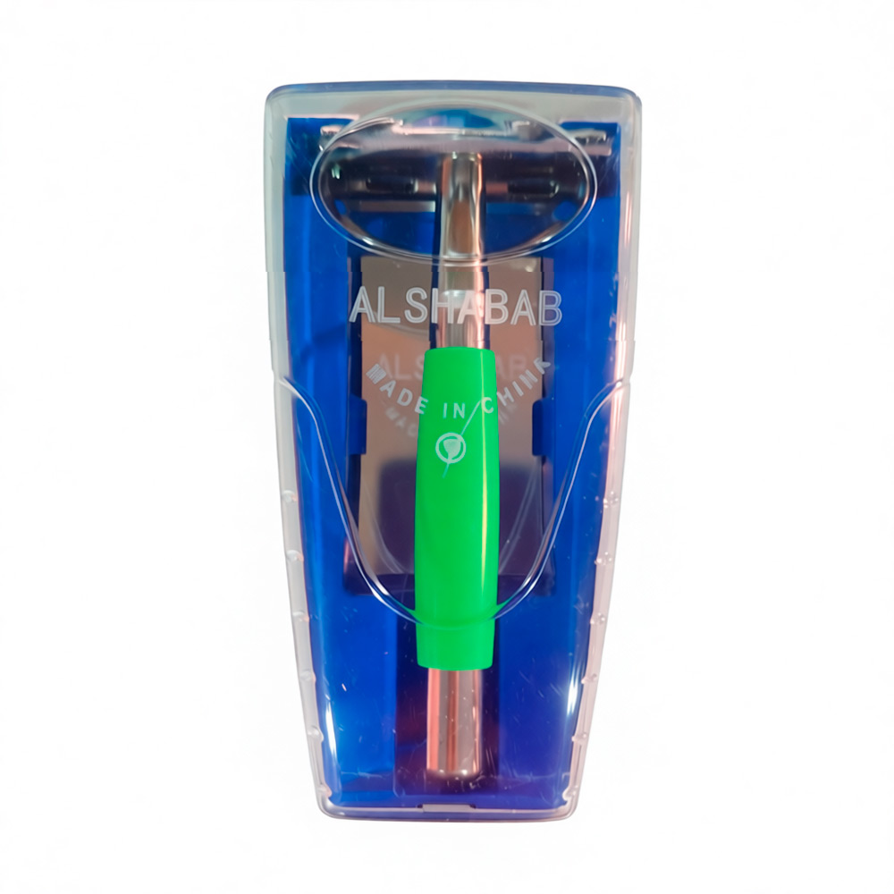 MAQUINA DE AFEITAR CLASICA  DOBLE FILO PESADO CON ESTUCHE - 5