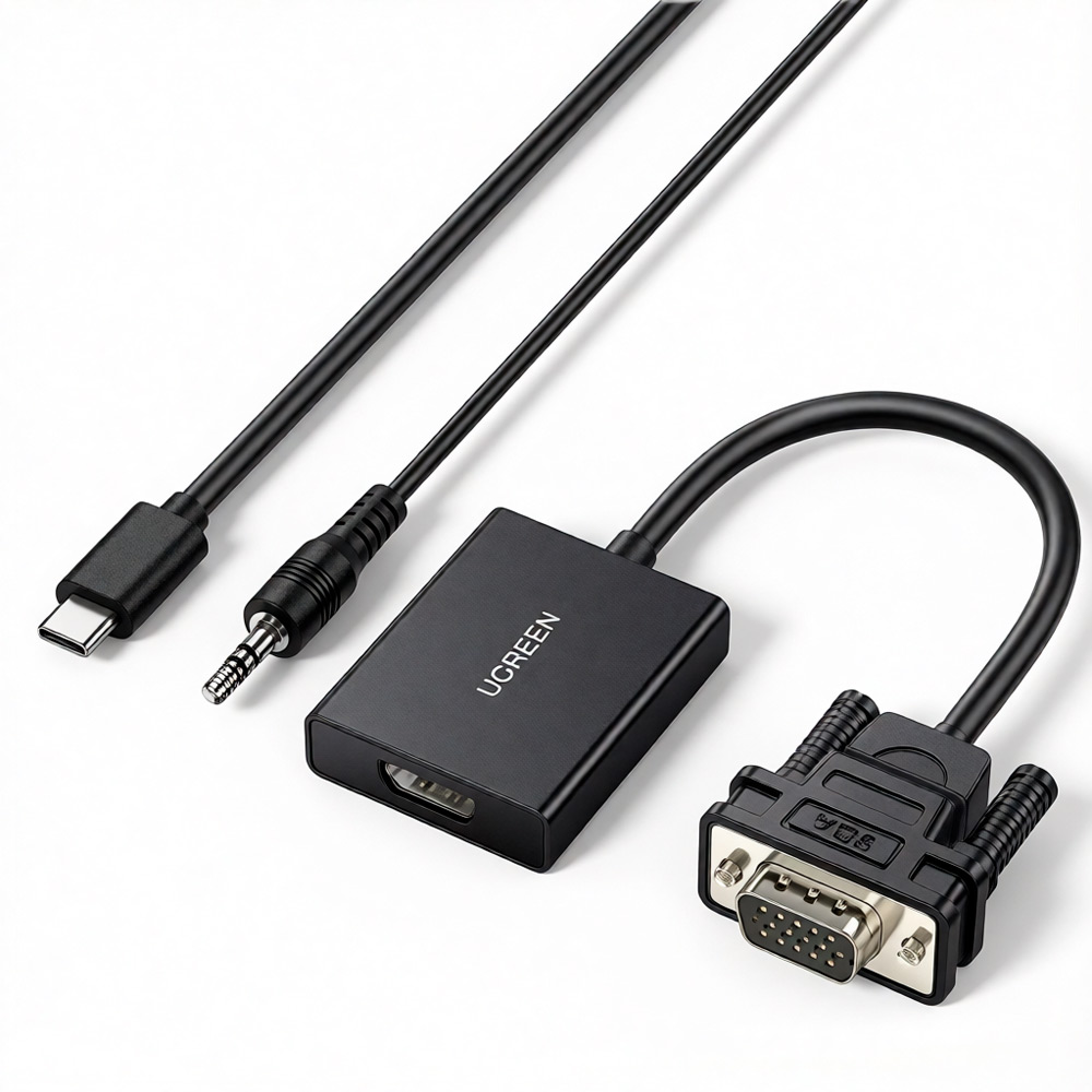 UGREEN CM513 CABLE ADAPTER VGA (MACHO) HDMI (HEMBRA) 0,15M 1080P FULL HD - 5