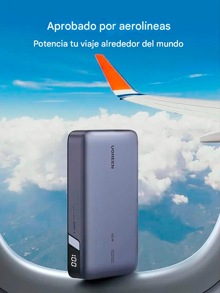 UGREEN PB720 25188 POWER BANK 20000MAH 100W CARGA RAPIDA - 3