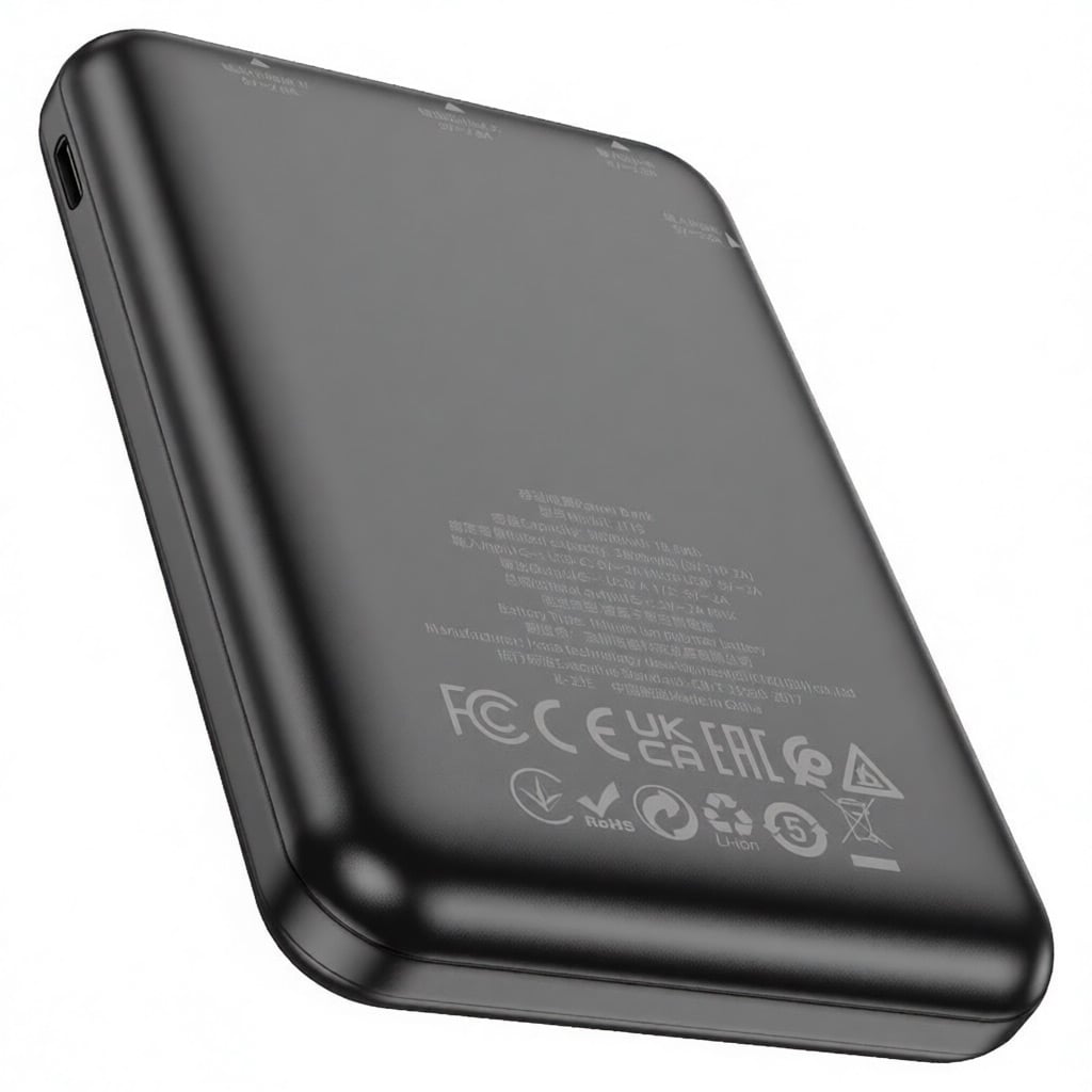 HOCO J115 MINI POWER BANK PORTÁTIL 5000MAH MICRO USB USB C - 4