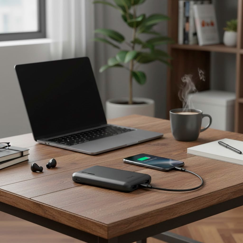 HOCO J115 MINI POWER BANK PORTÁTIL 5000MAH MICRO USB USB C - 5