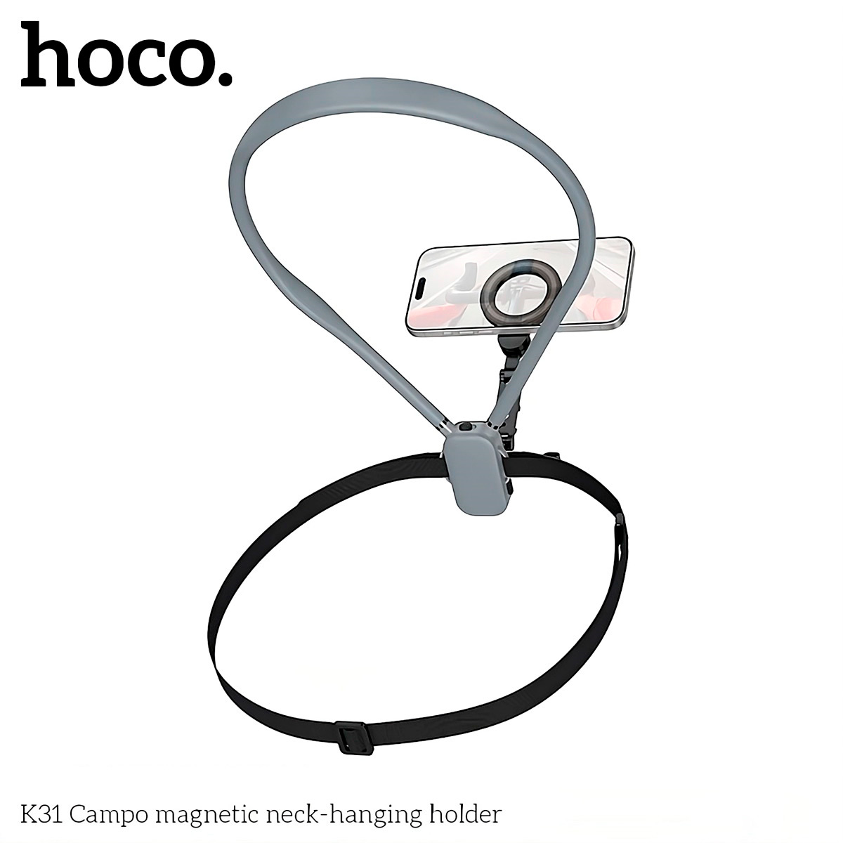 HOCO K31 SOPORTE CELULAR CAMARA ACCION PARA COLGAR AL CUELLO - 6
