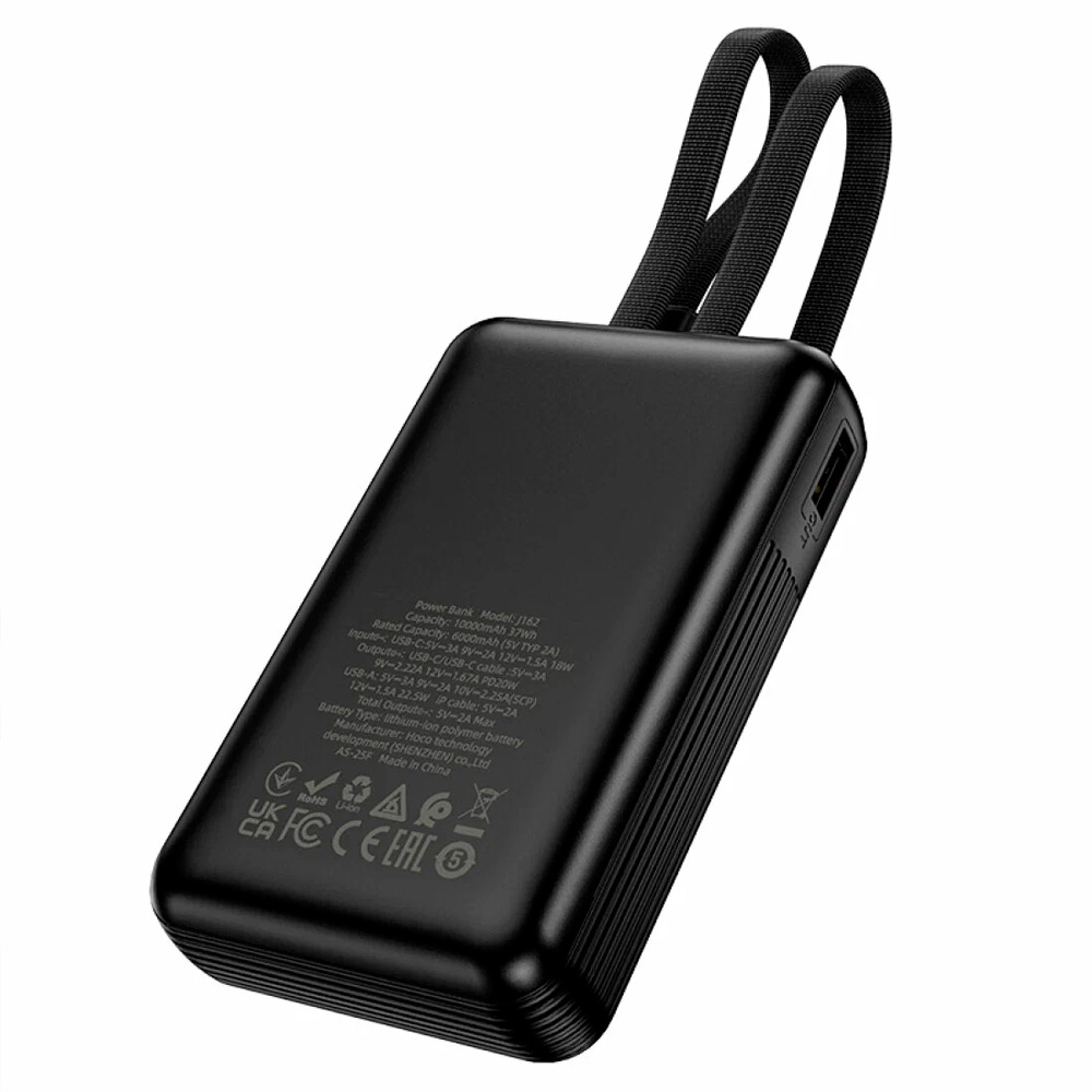 HOCO J162A POWER BANK PARA IPHONE Y ANDROID 22.5W 20000MAH - 4